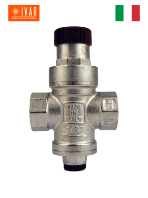Reduktor ciśnienia DN15 GW 1/2" od 1 do 4 bar, z gniazdem na manometr